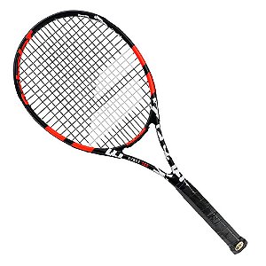 Raquete de Tênis Babolat Evoke 105 - Preta e Laranja