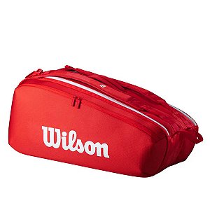 Raqueteira Wilson Super Tour Vermelha 9R