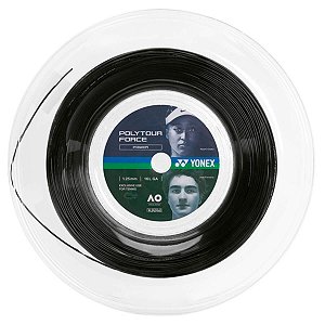 Corda Yonex Poly Tour Force 1.25 mm Preto - Rolo 200 metros