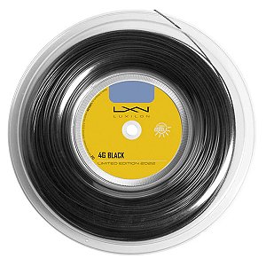 Corda Luxilon 4G 1.25 mm Preta - Rolo 200 metros