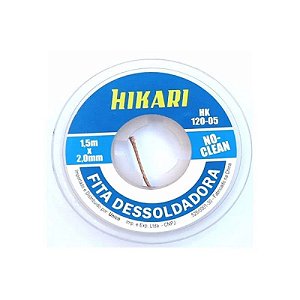 Malha Dessoldadora de Cobre 2,0mm Hikari