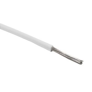 Cabo Flexível Branco 22 AWG (0,30mm) / Por Metro