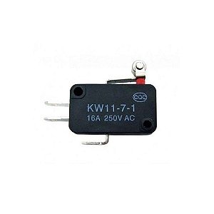 Chave Micro Switch KW11-7-1 - Haste 14mm com Rolete