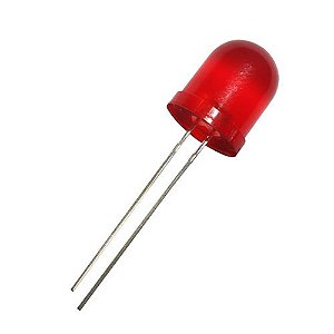 LED Difuso 10mm Vermelho