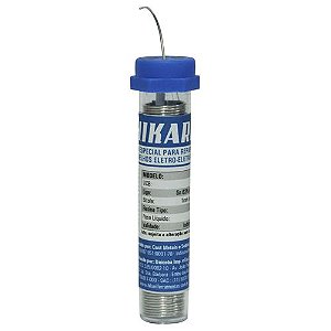 Tubo de Solda Estanho 22g 1mm HS-63 - Hikari