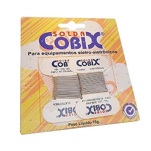 Blister de Solda Estanho 1mm Comprimento 1m - Cobix (2 Unidades)