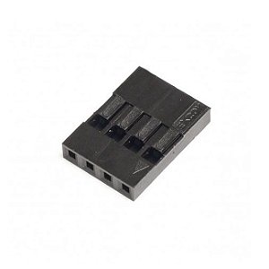 Conector Alojamento Modu 2,54mm 4 Vias