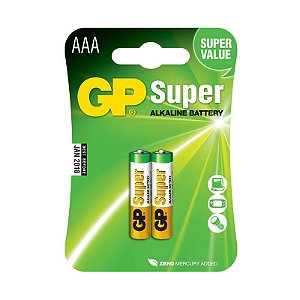 Pilha Alcalina AAA Pct c/ 2 - GP Batteries