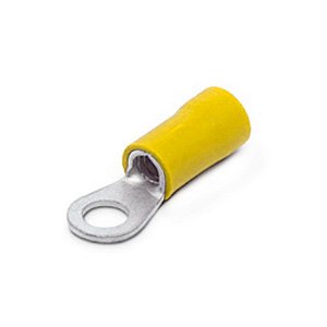 Terminal Olhal Pré Isolado 6mm M12 - Amarelo (A-1007-12)