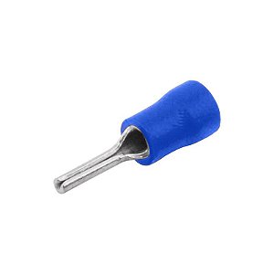 Terminal Pino Pré Isolado 2,5mm Curto - Azul (P-1033-C)