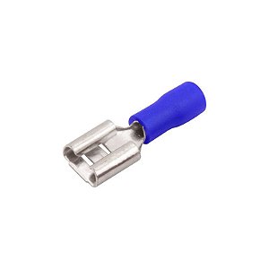 Terminal Fêmea Pré Isolado 2,5mm 2,8x0,5 - Azul (F-1038-4)