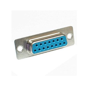 Conector DB15 180° Fêmea