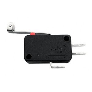 Chave Micro Switch KW11-7-2-3T Haste 29mm com Rolete