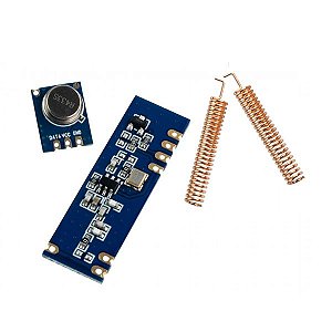 Transmissor RF + Receptor RF com Chip Super Heteródino + Antena STX 882