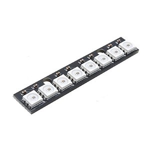 Linha de 8 LEDs RGB WS2812 5050