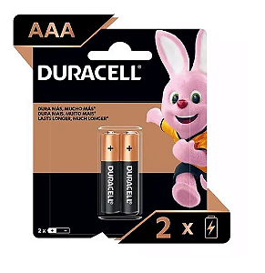 Pilha AAA Duracell - 2 unidades