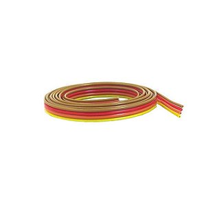 Cabo Flat 4 Vias Colorido 26 AWG