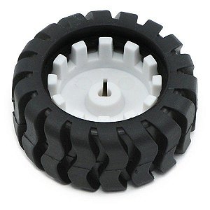 Roda de borracha 42x19mm