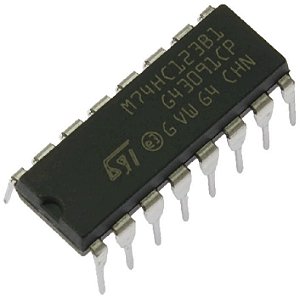 Circuito integrado 74HC123 - Multivibrador Monoestável