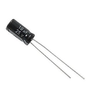 Capacitor Eletrolítico 10uF / 25V