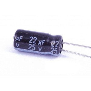 Capacitor Eletrolítico 22uF / 25V