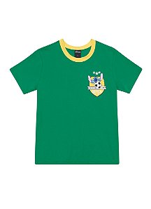 Camiseta Brasil Stitch