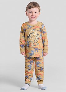 Pijama Manga Longa T-Rex