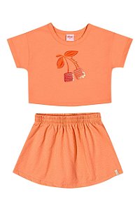 Conjunto Swwet Cherry - Saia Short