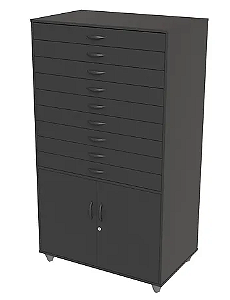 PORTA CARTOLINA C BALCÃO 9 GAVETAS