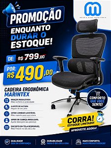 Cadeira Presidente Giratoria Marintex Ergonomica PROMOÇÃO LIMITADA