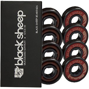 Rolamento Skate Black Sheep Profissonal Black