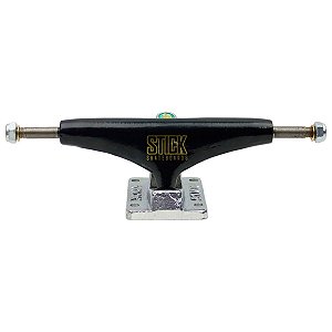 Truck Stick 139mm Preto Base Prata - Par