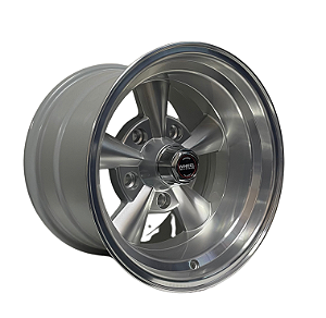 4 Rodas Vintage Prata Diamantada Aro 15" / Tala 7 ou 8 (Dianteira) e 10 (traseira) / Furação 5x139