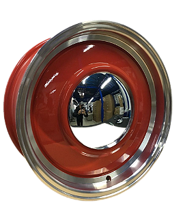 4 Rodas Smoothie Vermelha Diamantada Aro 17 / Tala 7/  6 Furos Picape Chevrolet