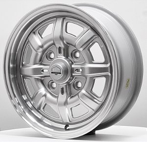 Jogo de Rodas RC/KPZ Aro 15 Tala 5,5 Furação 4X130 Offset 30 PRATA DIAMANTADA(DP) Fusca