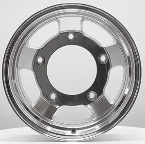 Jogo de Rodas RACE TRIM Aro 15 tala 6,5 furação 5X205 Offset -19 V-CHROME IMP