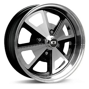 R84 Porsche Aro 17 tala 6 furação 4X130 offset 42 BD PRETA DIAMANTADO