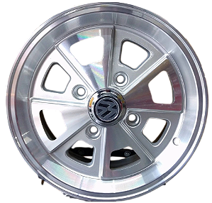 R84 Porsche Aro 17 tala 6 furação 5X130 offset 42 PRATA DIAMANTADA