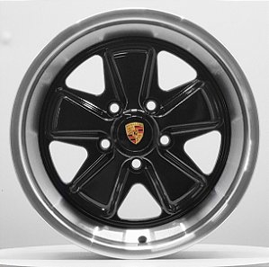 Jogo de Rodas 911 aro 16 tala 7 furação 5X112 - off set 30 - Preta Diamantada