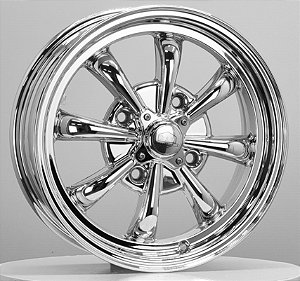 Jogo de Rodas 8 SPOKE Aro 15 tala 5,5 furação 4x130 offset 35 V-CHROME