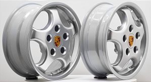 Jogo de Rodas CUP1 Aro 15 tala 4,5 e 6,5 furação 4x130 offset 20 e 30 PRATA