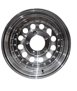 Jogo de Rodas Vitoria Aro 15 tala 8 furação 5x139,7 off-set -19 - Gloss Silver HD