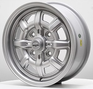 Jogo de Rodas KPZ Aro 15 tala 5,5 furação 4X130 off-set 30 Prata
