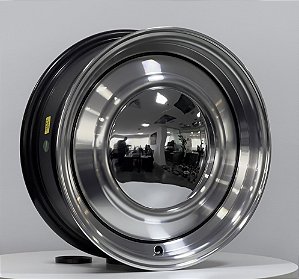 Roda Smoothie Diamantada aro 15 / Tala 6,5 / Furação 4x130 / Off-set 25