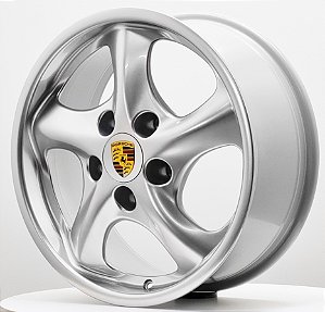 Jogo de rodas Twist Aro 17 Prata Tala 6 e 7 furação (5x130) offset 36 e 40 - Prata