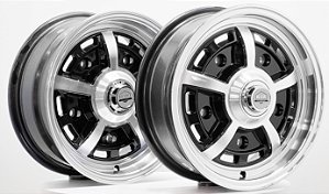 Jogo de Rodas Sprintstar Preta Diamantada aro 15 / Tala 5,5 e 6,5 / Furação 5x205 / Off-set 0 e 14