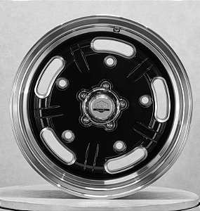 Jogo de Rodas Raw Classic Speed Master Aro 15 tala 4,5 e 6,5 furação 5X205 offset 14 e 20 Black Diamantada