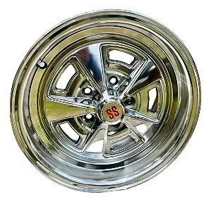 Jogo de Rodas Opala SS Aro 15 / tala 7 e 8 / furação 5x114 offset 25 POLIDA