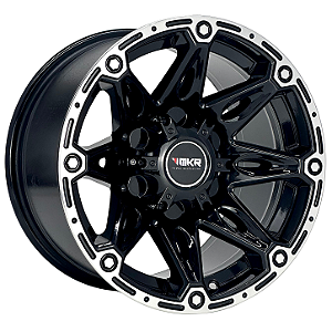 Jogo de Rodas OFF-ROAD Modelo M22 Aro 18 / tala 8,5 / furação 5x114, 5x120, 5x127, 6x114 e 6x139 Offset 15 Preto Diamantado e Preto Fosco Diamantado