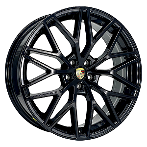 Jogo de Rodas Estilo Porsche Aro 19 / tala 8 e 9 / furação 5x100, 5x108, 5x110, 5x112, 5x114, 5x120 e 5x98 Offset 45,42,41,40,35,34,30 e 27 Preto e Preto Diamantado